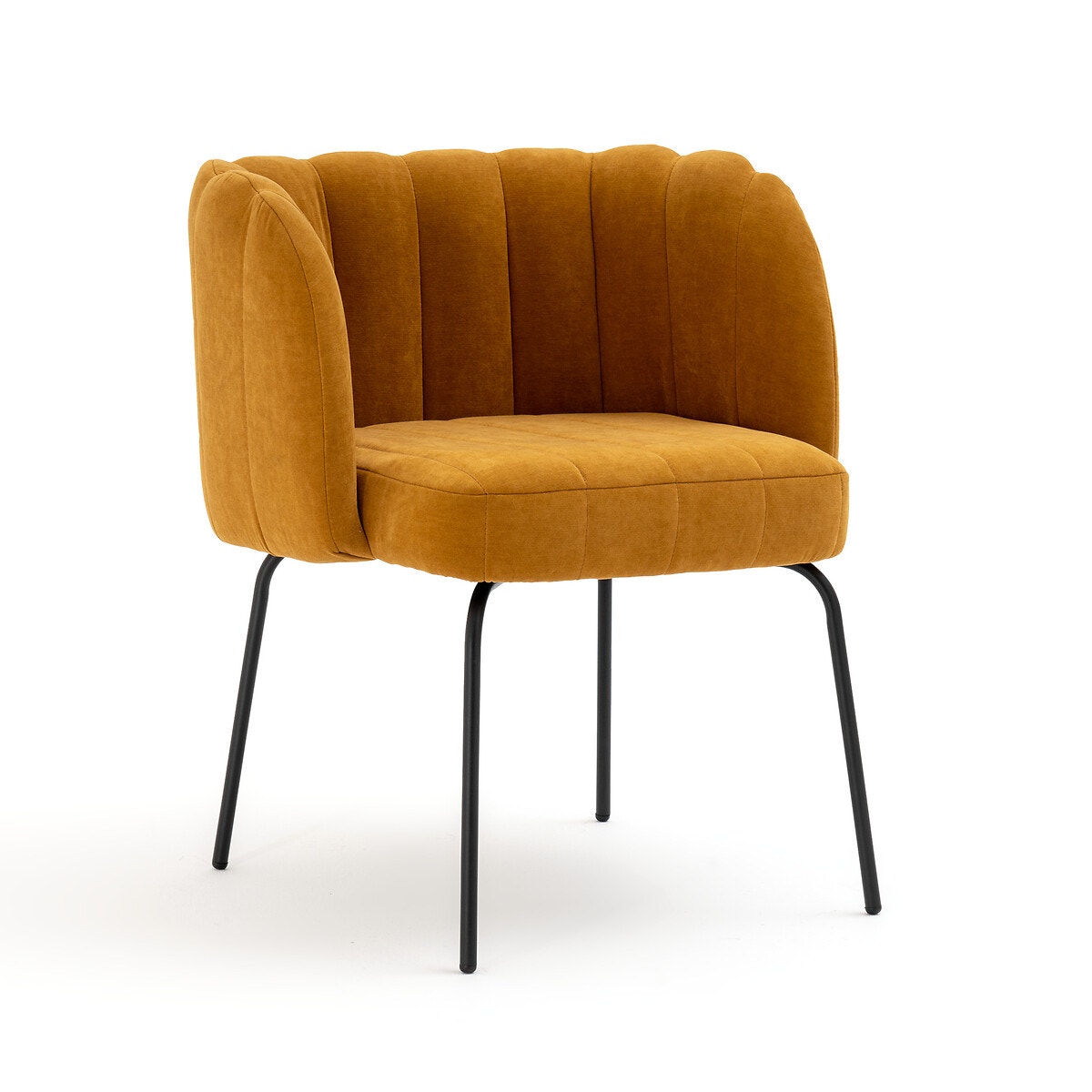 Кресло столовое из велюра