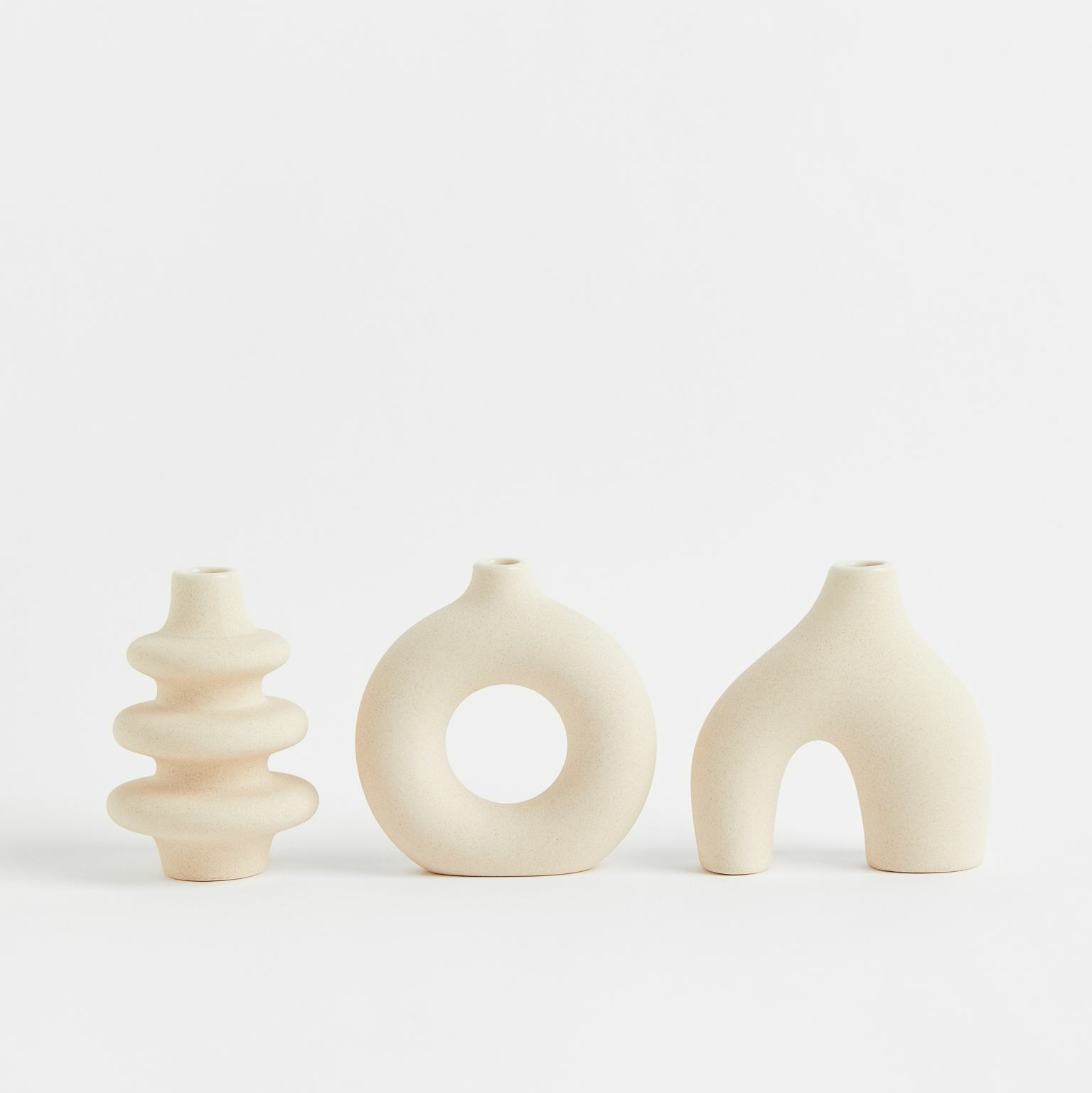 Комплект из 3-х керамических ваз