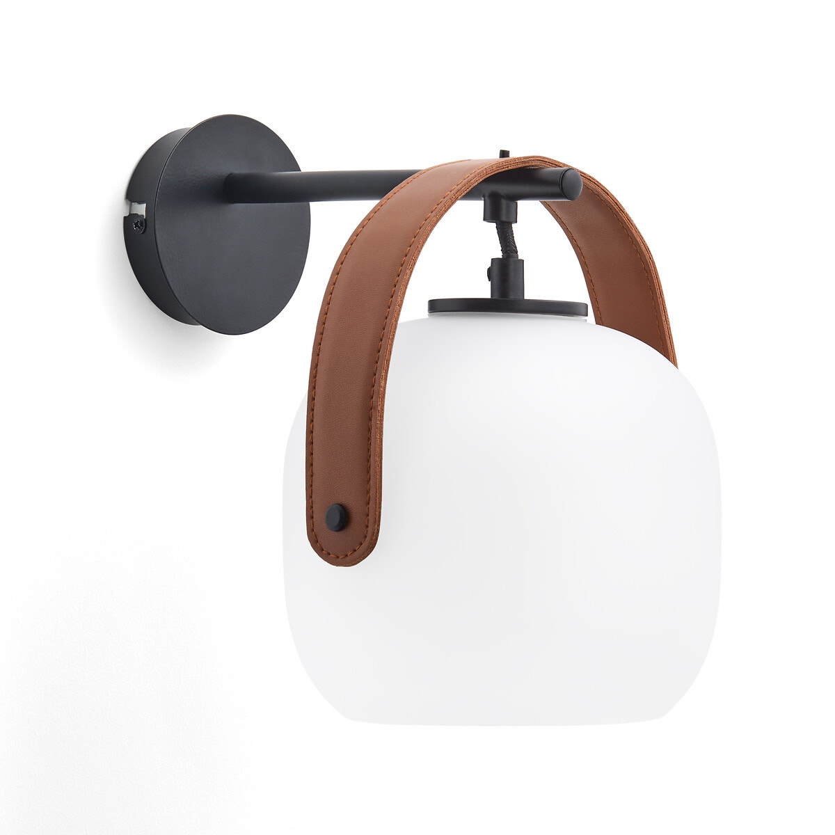 Светильник из металла и опалового стекла