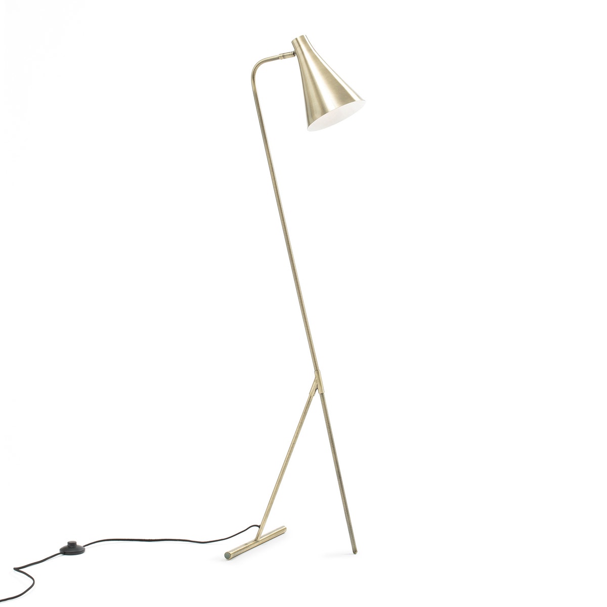 Торшер с отделкой под искусственно состаренную бронзу