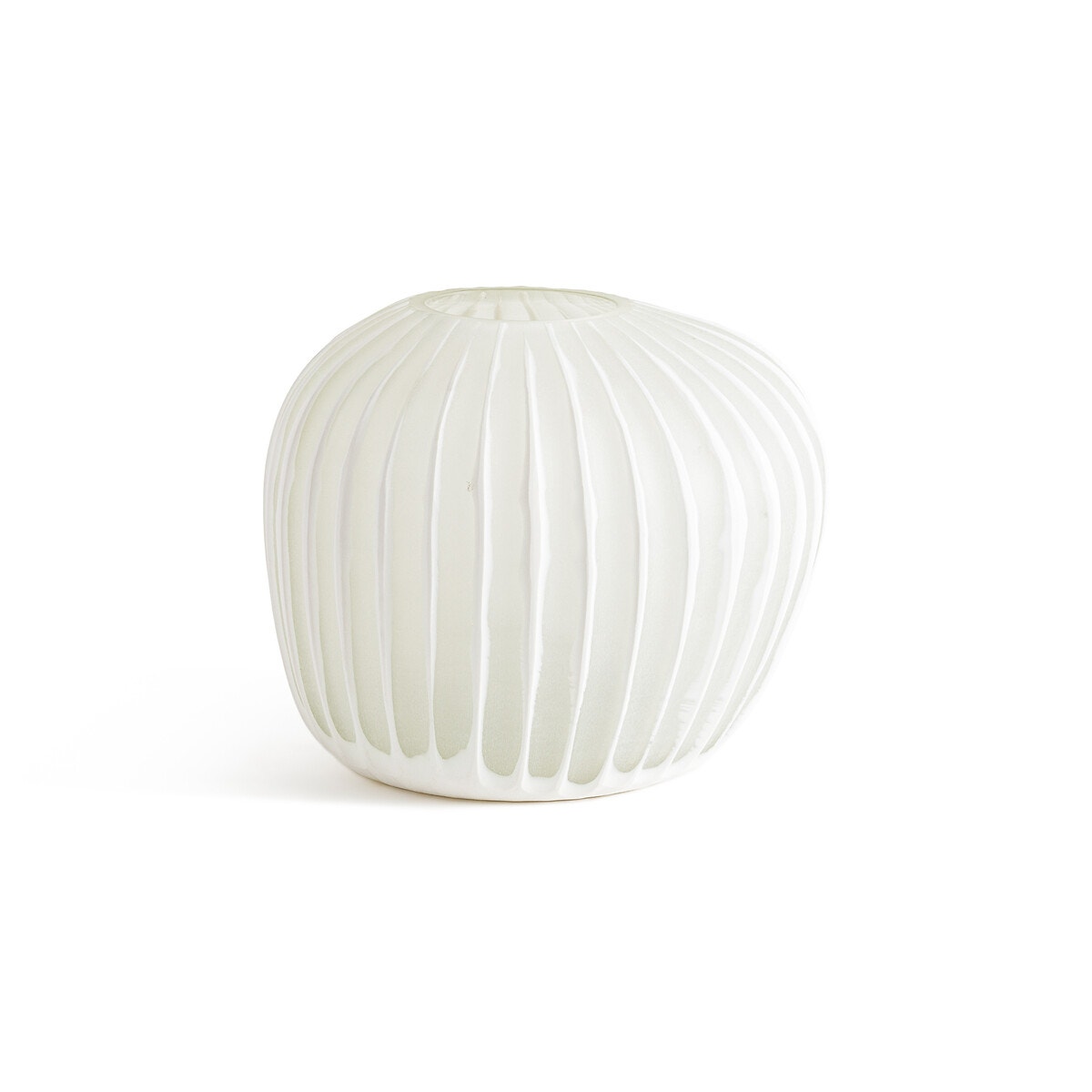 Ваза из граненого стекла "кракле"