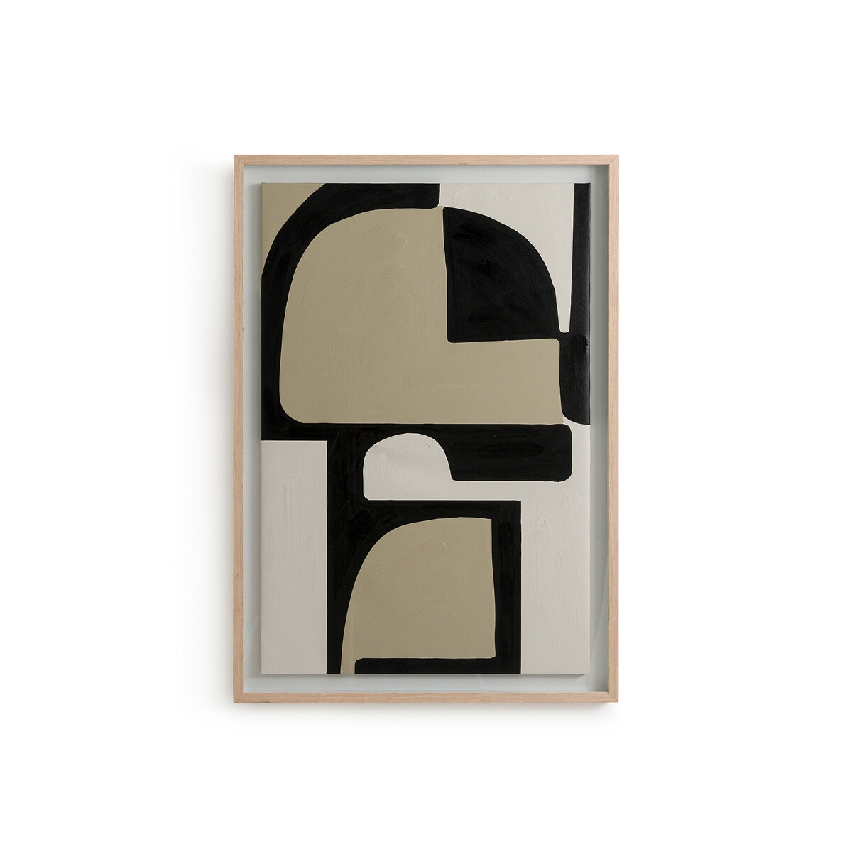 Полотно ручной работы под стеклом