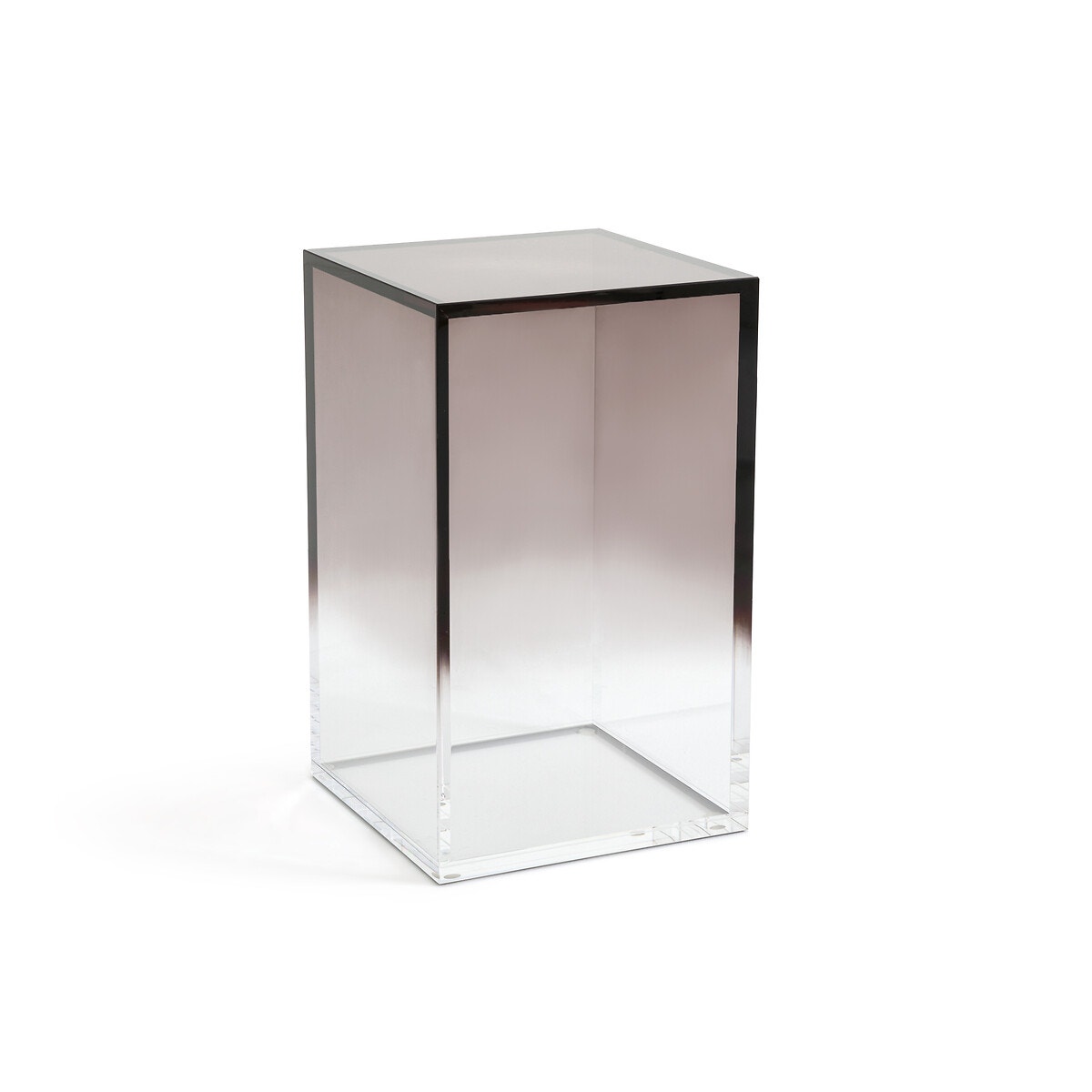 Стол диванный из акрила с эффектом полутонов (дымчато-серый)