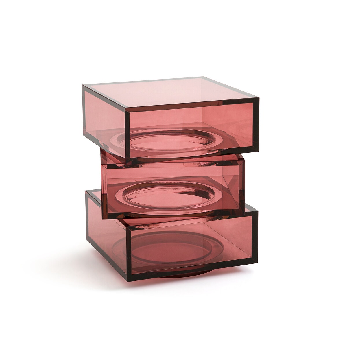 Стол журнальный в форме кубов из акрилового волокна (инжир)