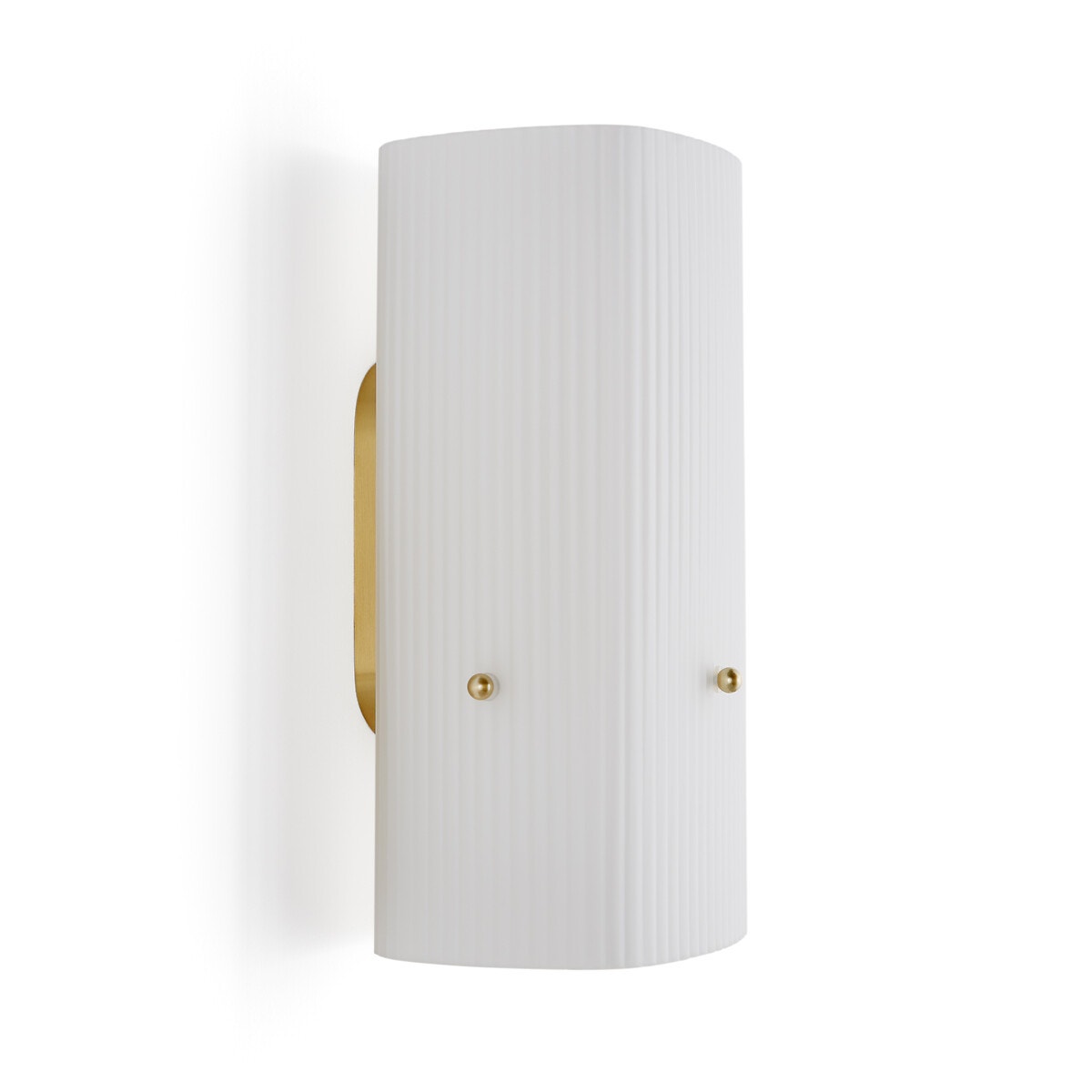 Светильник из латуни и рифленого стекла