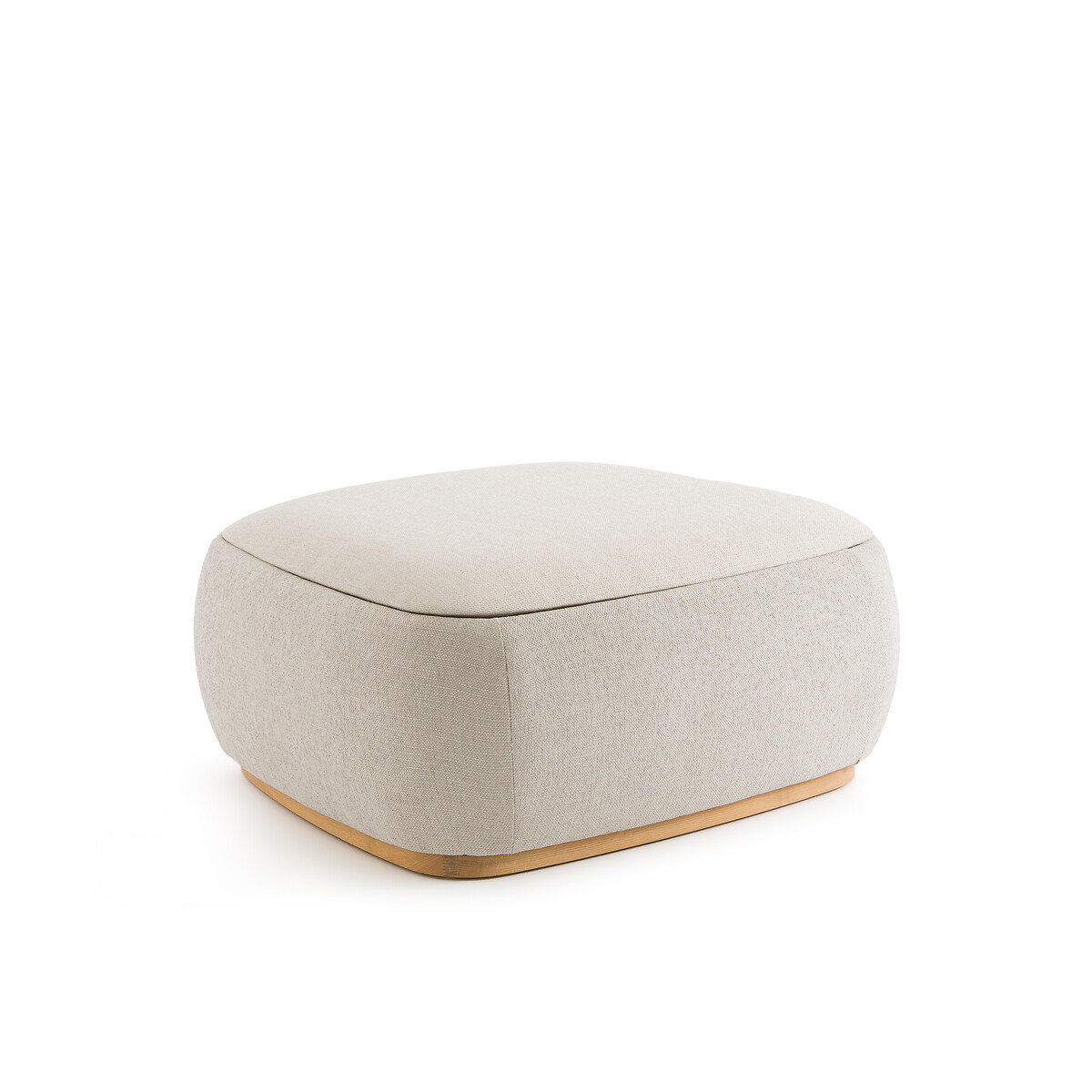 Сиденье для журнального стола из рифленой ткани и дуба