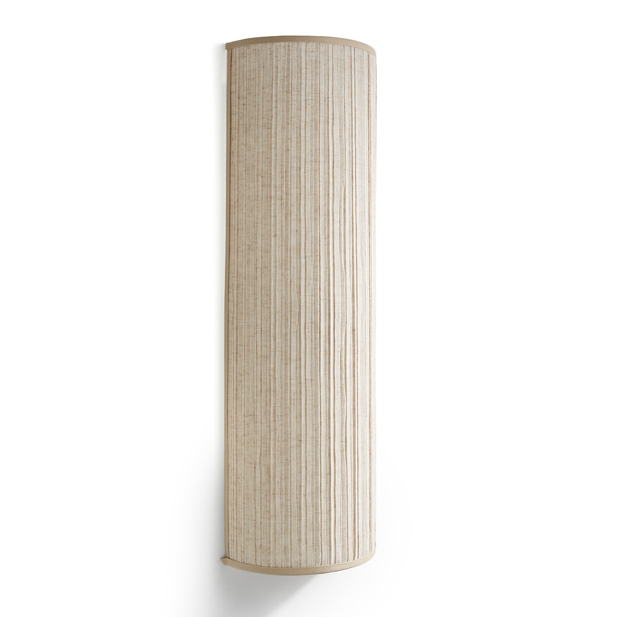 Абажур изо льна с плиссировкой