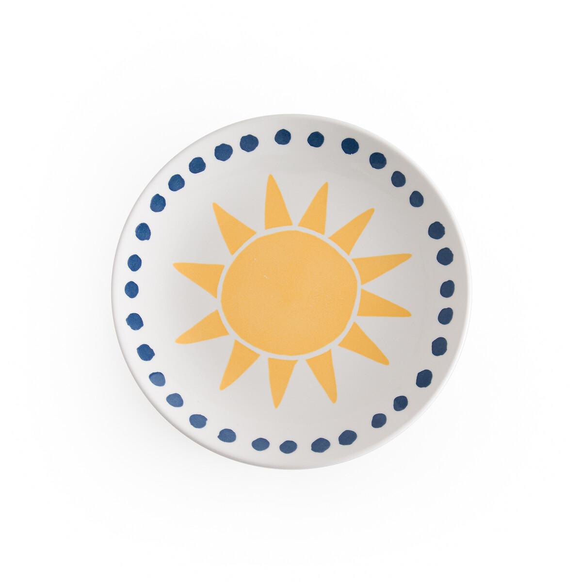 Комплект из четырех десертных тарелок с принтом