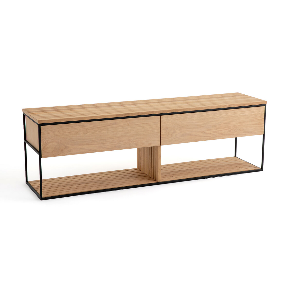 Консоль-комод из реек из массива дуба