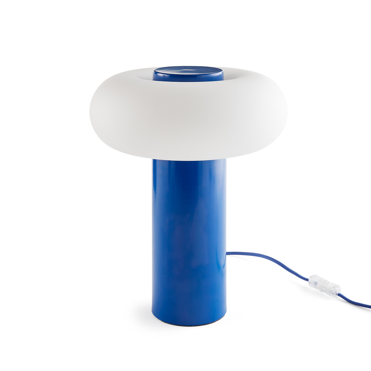 Металлическая настольная лампа из железа и опалина