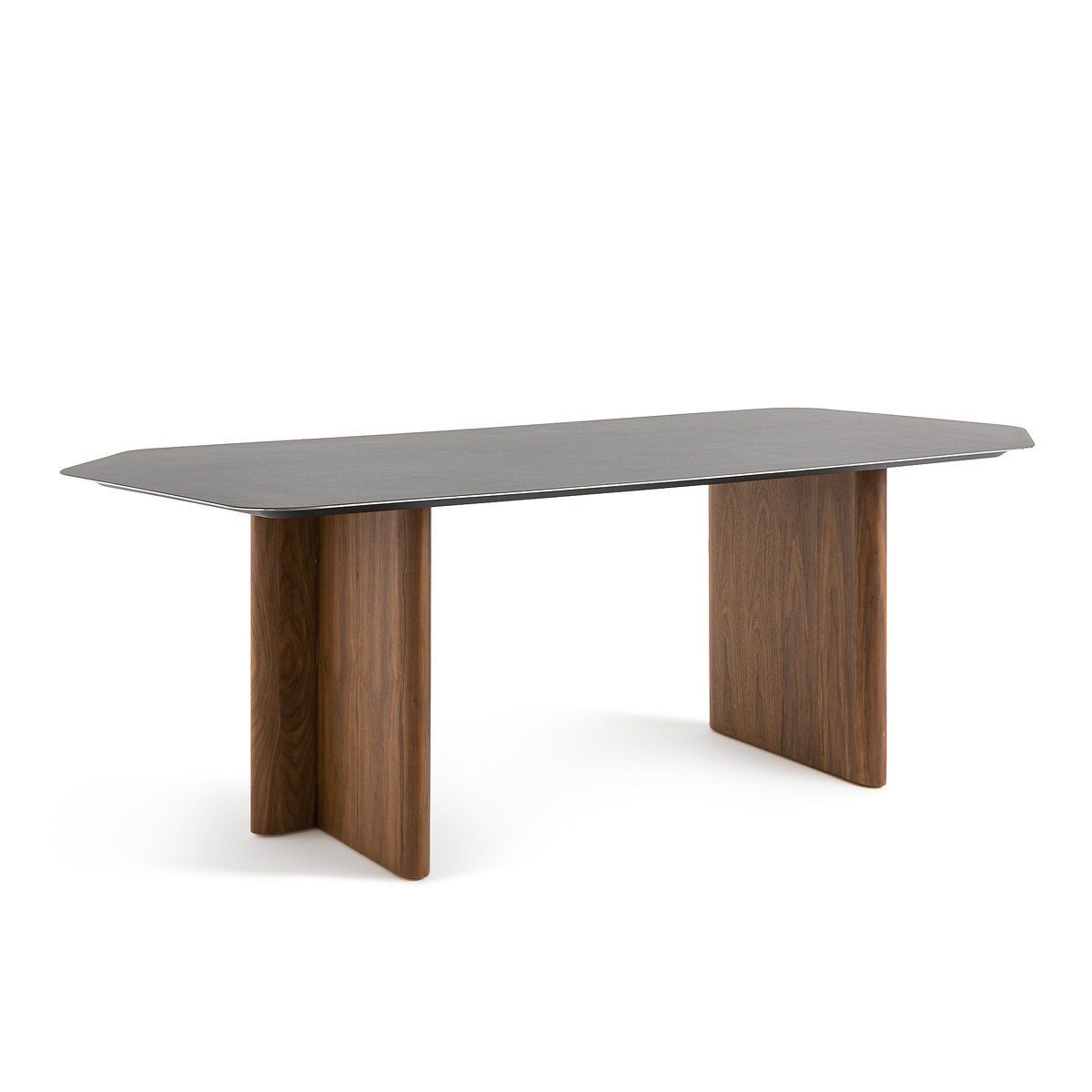 Стол обеденный из линолеума / орехового дерева