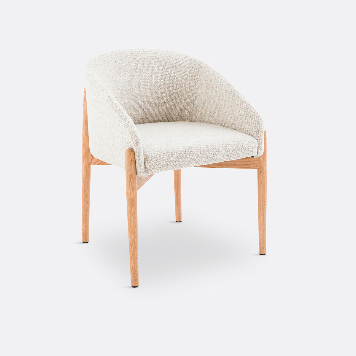 Кресло столовое с обивкой из ткани букле