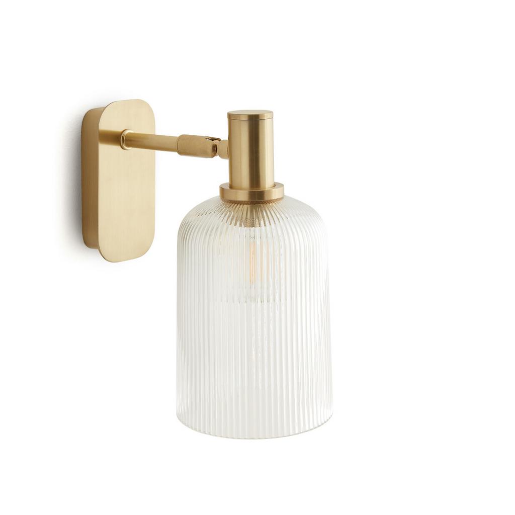 Бра на шарнире из граненого стекла