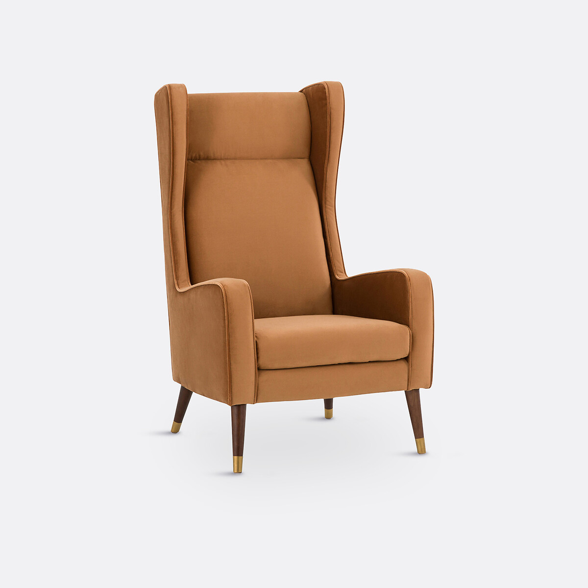 Кресло XXL из велюра (табачный)