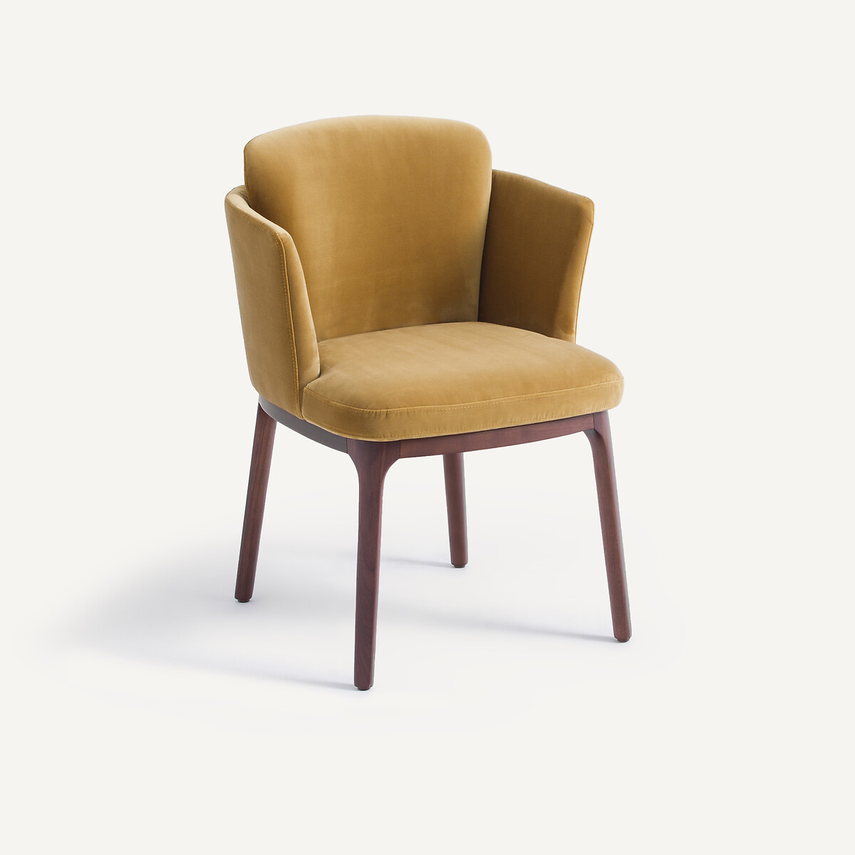 Кресло из орехового дерева и велюра