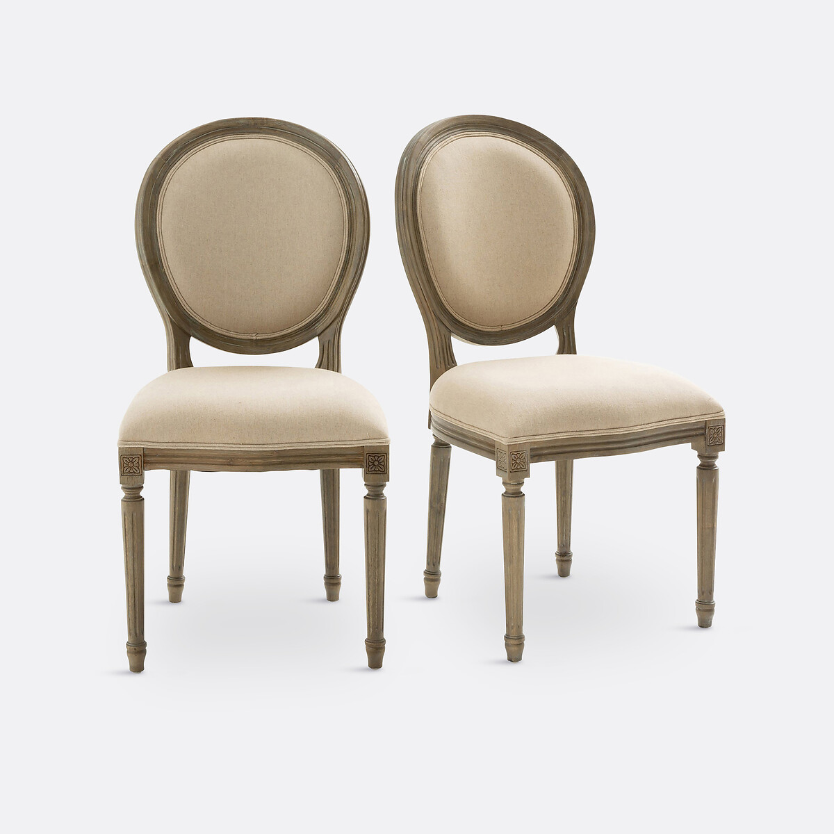 Комплект из 2 стульев(натуральное светлое дерево)