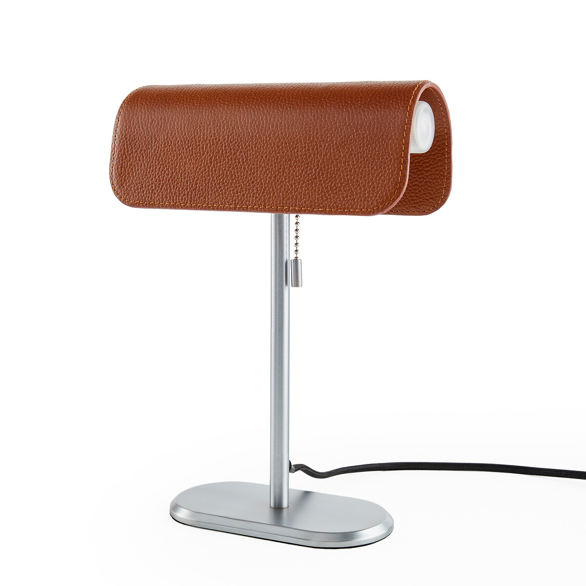 Лампа настольная из хромированного металла