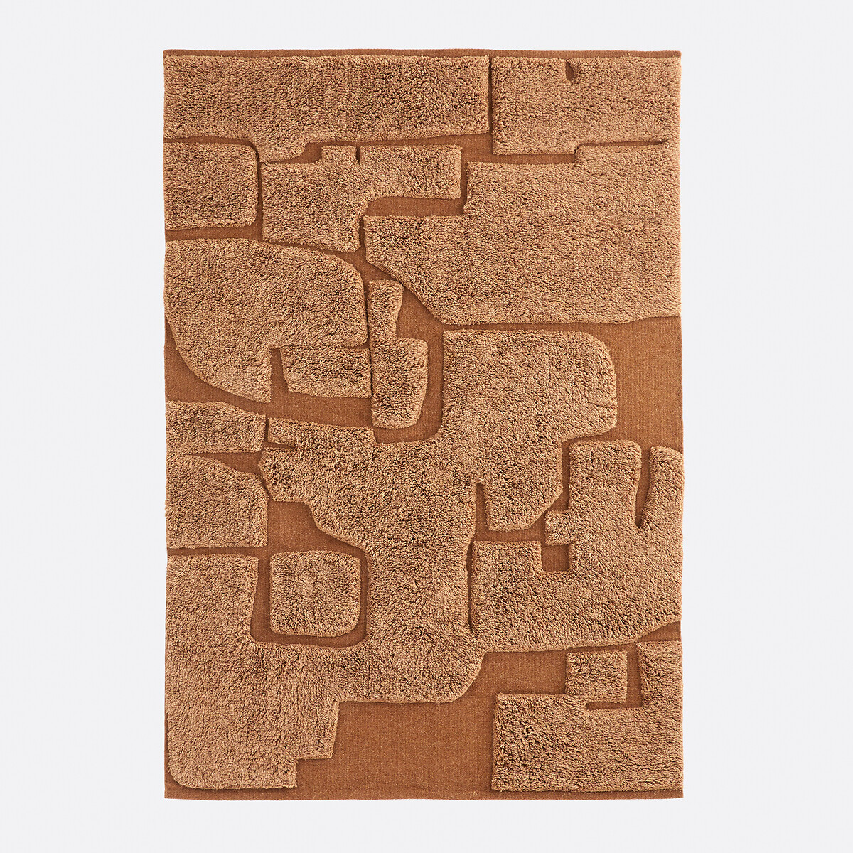 Ковер из шерсти (серо-рыжий)