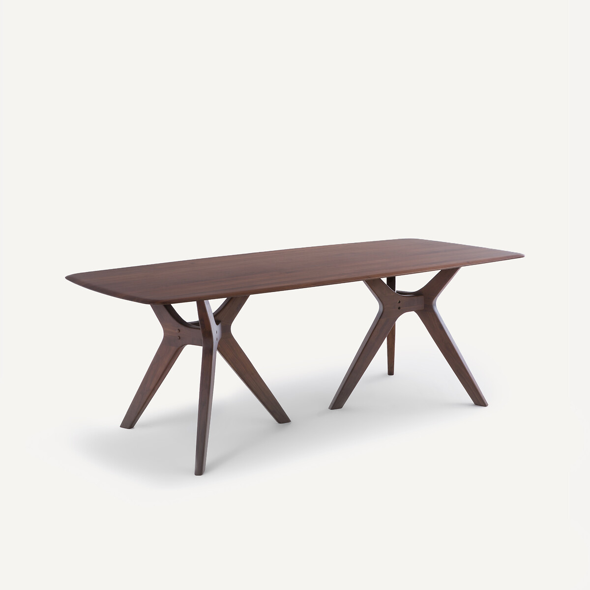 Прямоугольный стол из массива орехового дерева