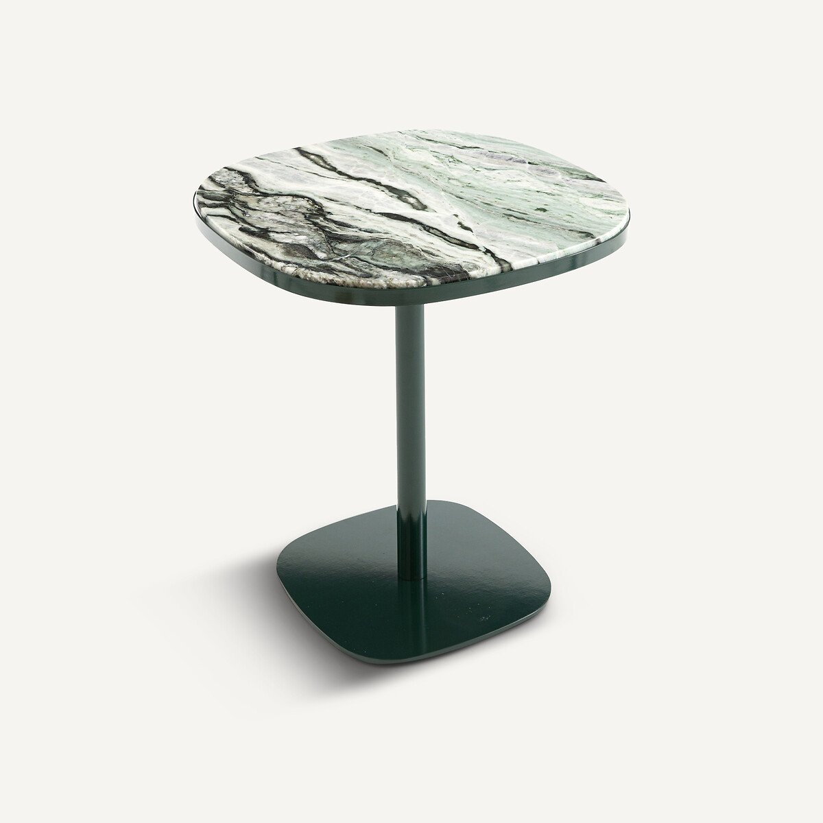 Стол-бистро из зеленого мрамора