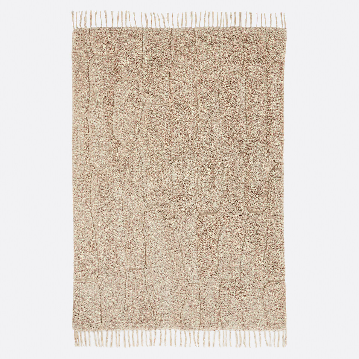 Ковер из шерсти и хлопка(экрю)