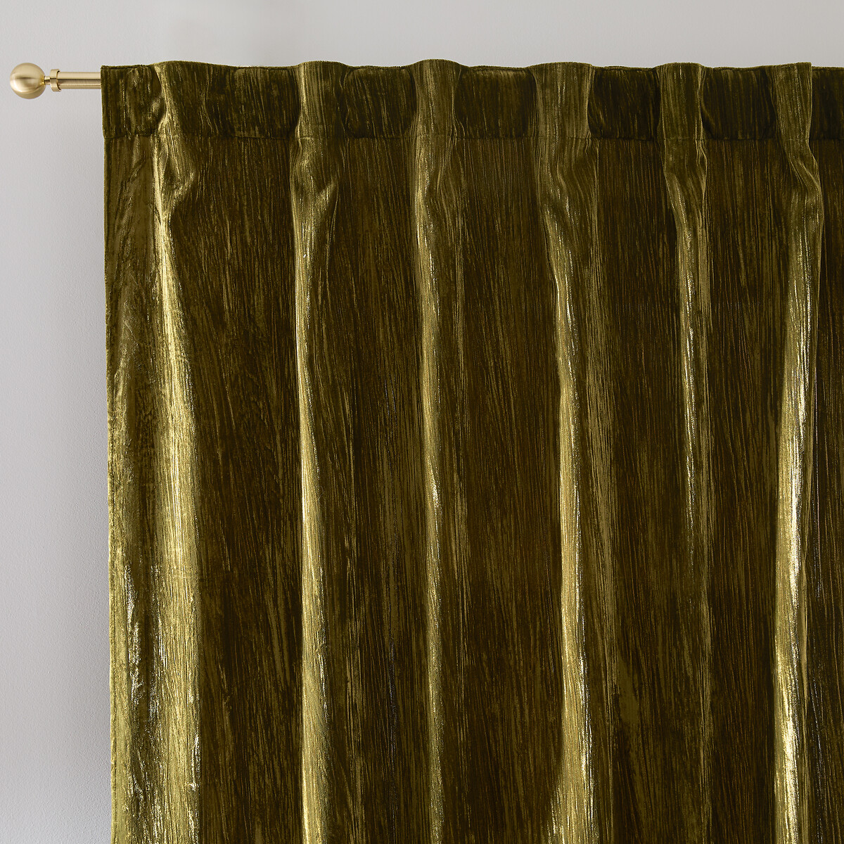 Штора из панбархата с потайными петлями