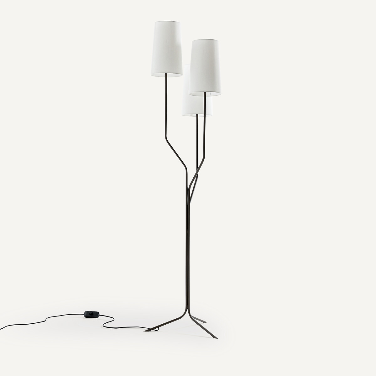 Торшер с тремя абажурами (бронза)