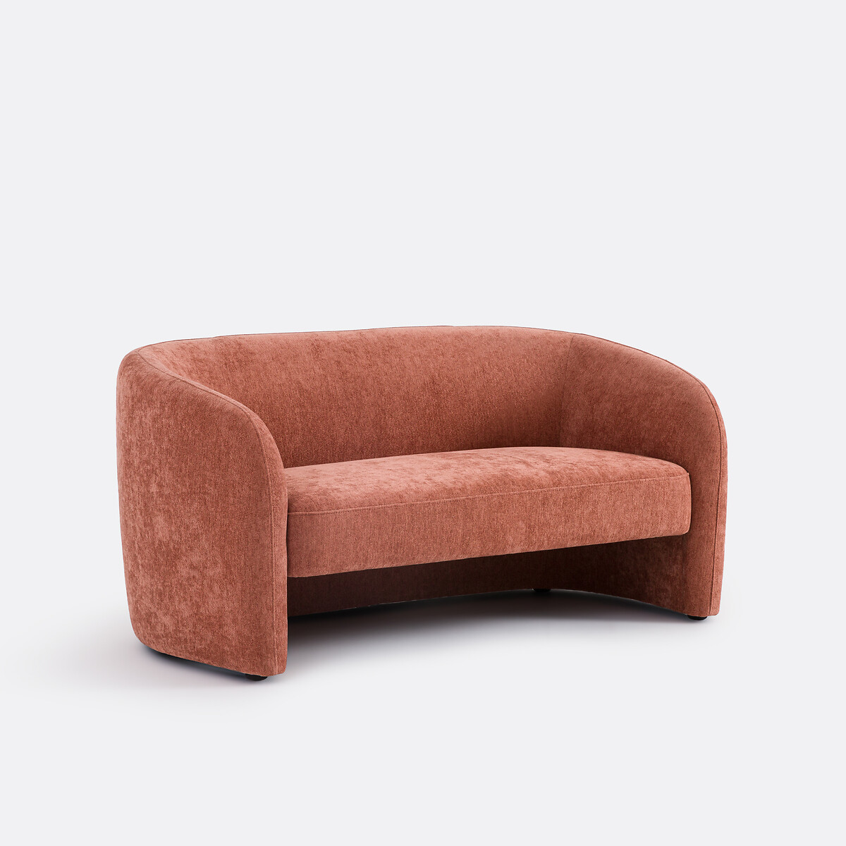 2-местный диван в обивке из шенилла(терракота)