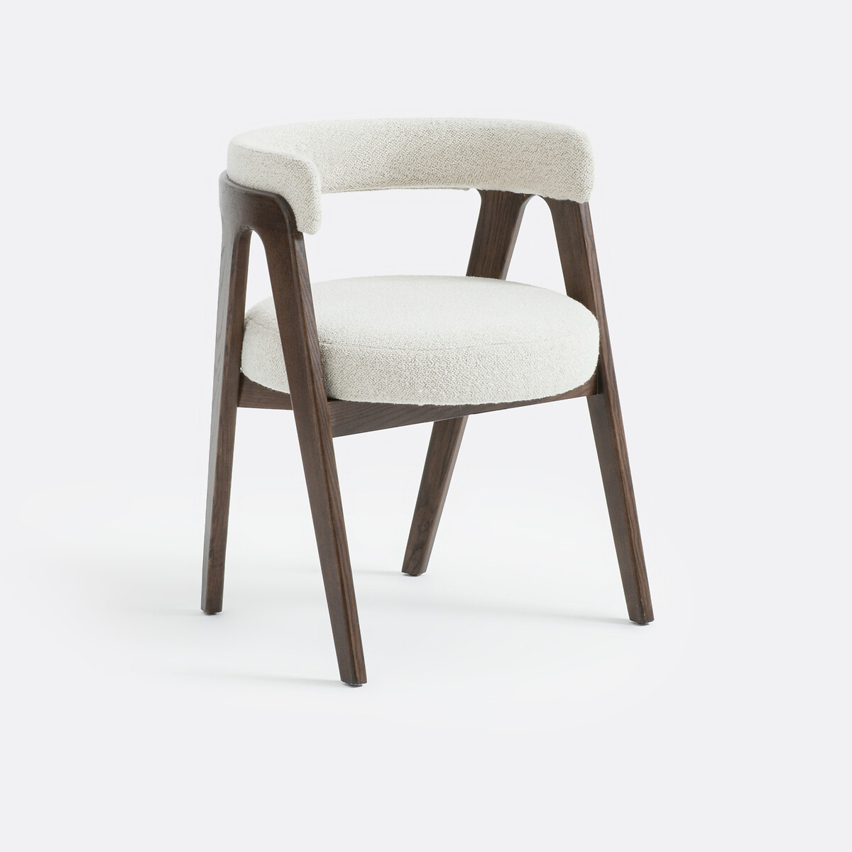 Винтажное обеденное кресло (экрю)