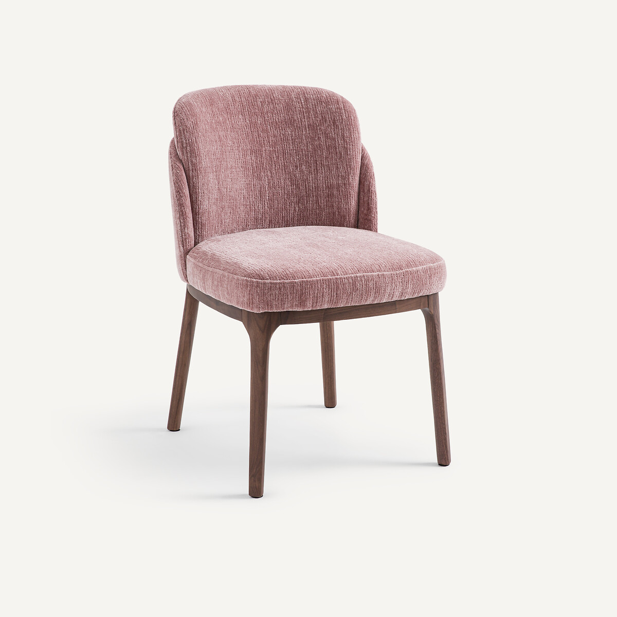 Стул из орехового дерева в велюровой обивке