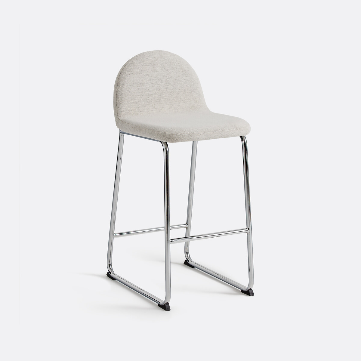 Барный стул, ножки из хромированного металла(экрю)