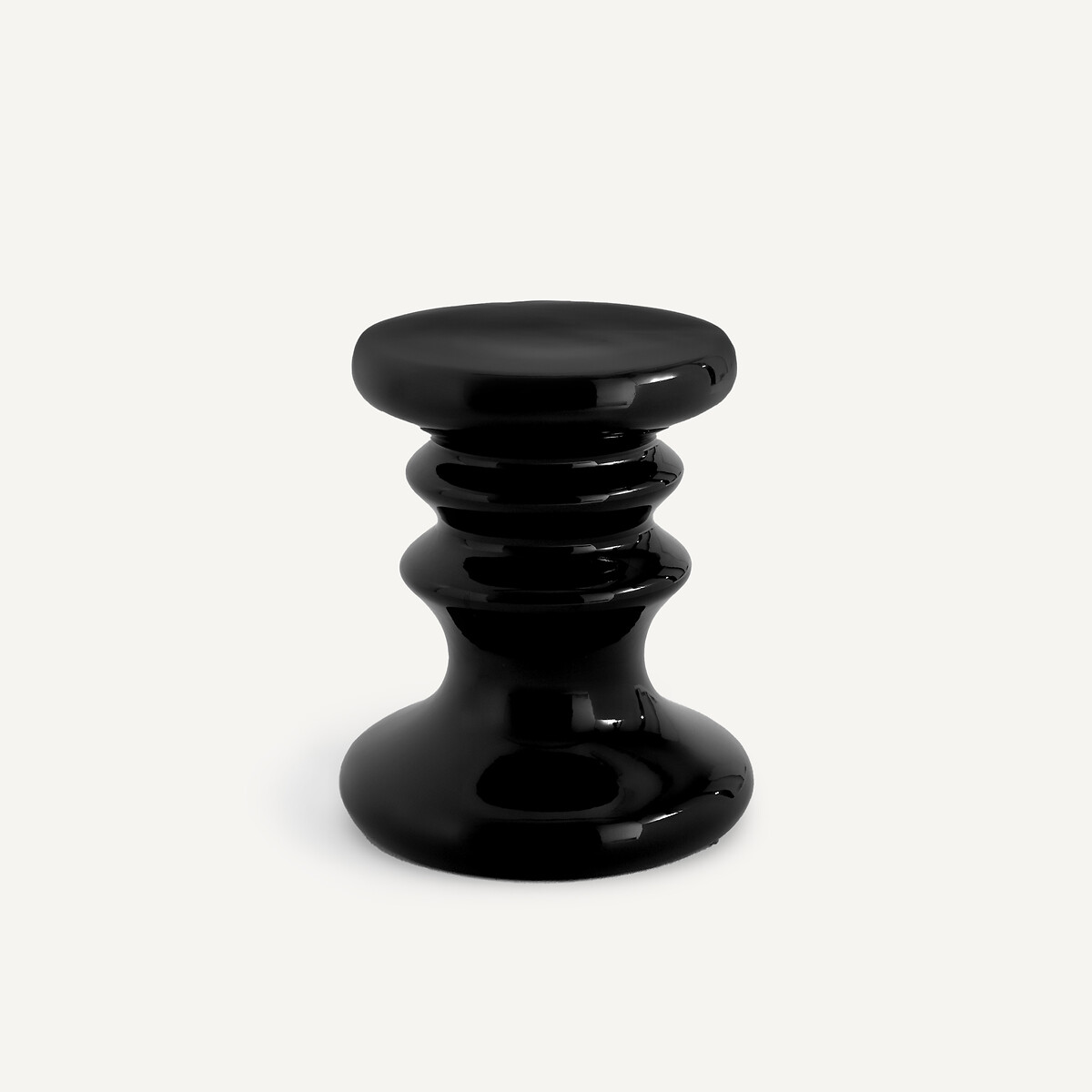 Стол журнальный из эмалированной керамики(черный)