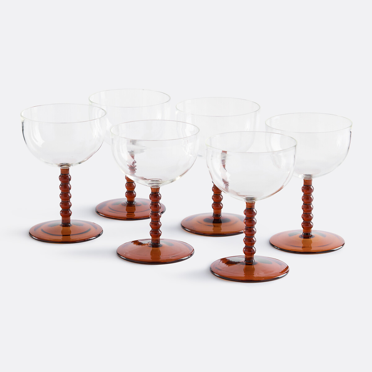 Набор из 4 бокалов на ножке из боросиликатного стекла