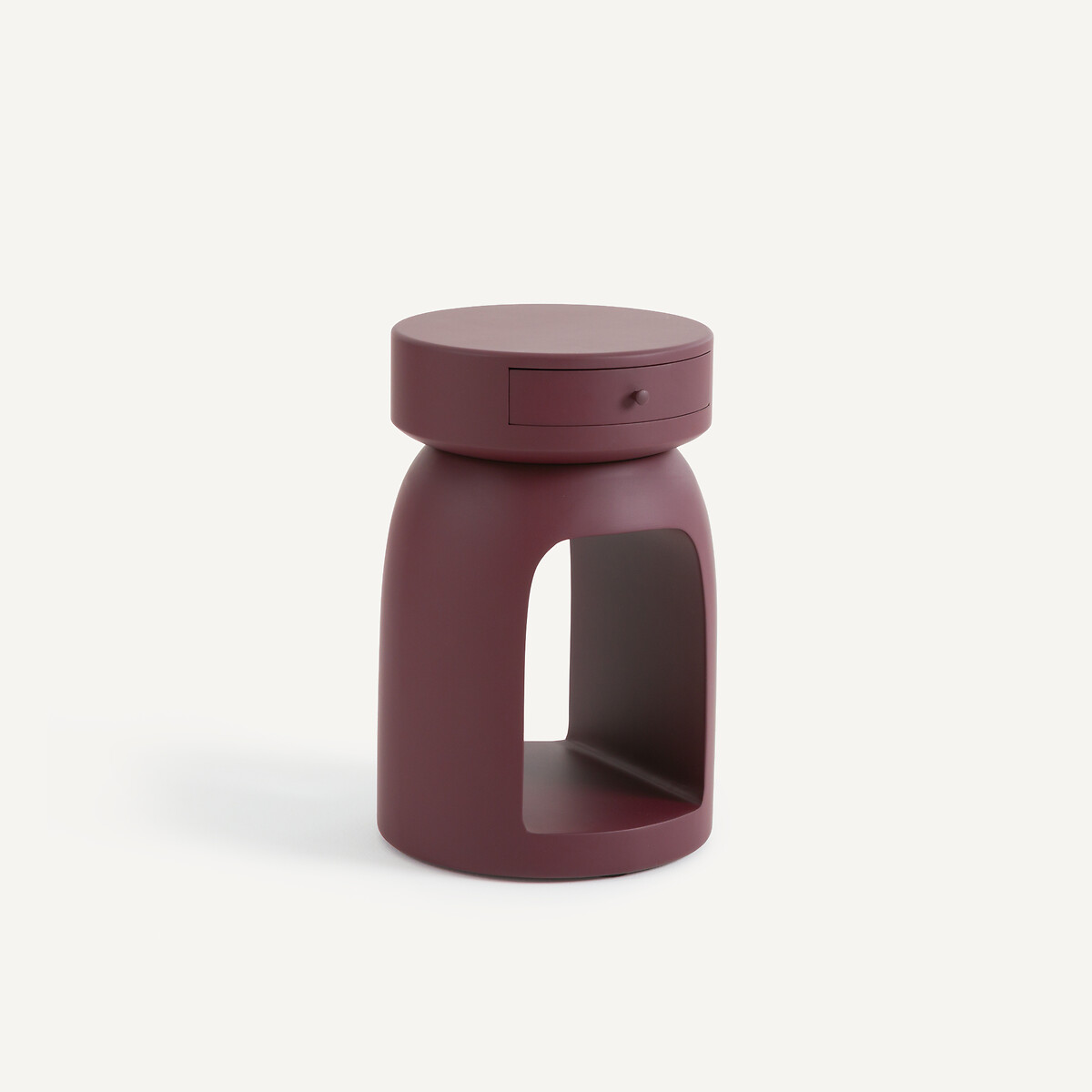 Прикроватный столик из МДФ (бордово-пурпурный)