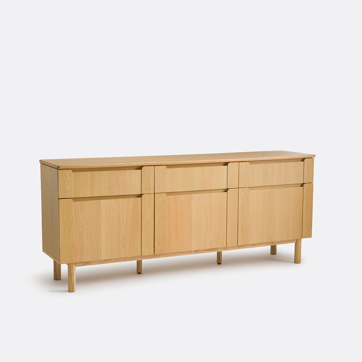 Буфет, шпонированный дубом, 3 дверцы 3 ящика