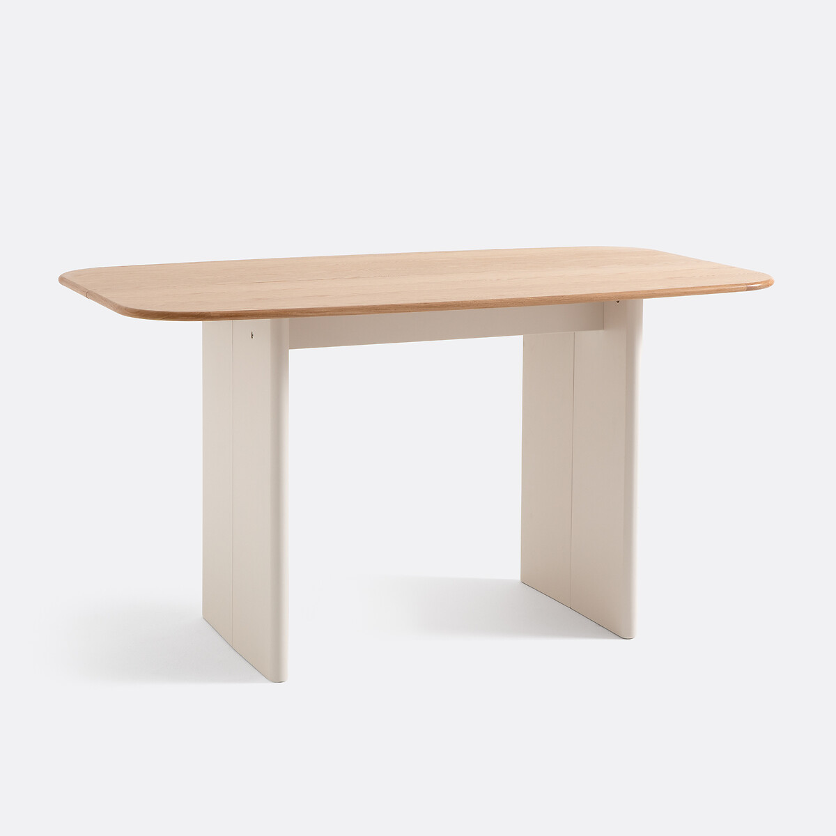 Консольный столик из двух материалов на 2-4 персоны