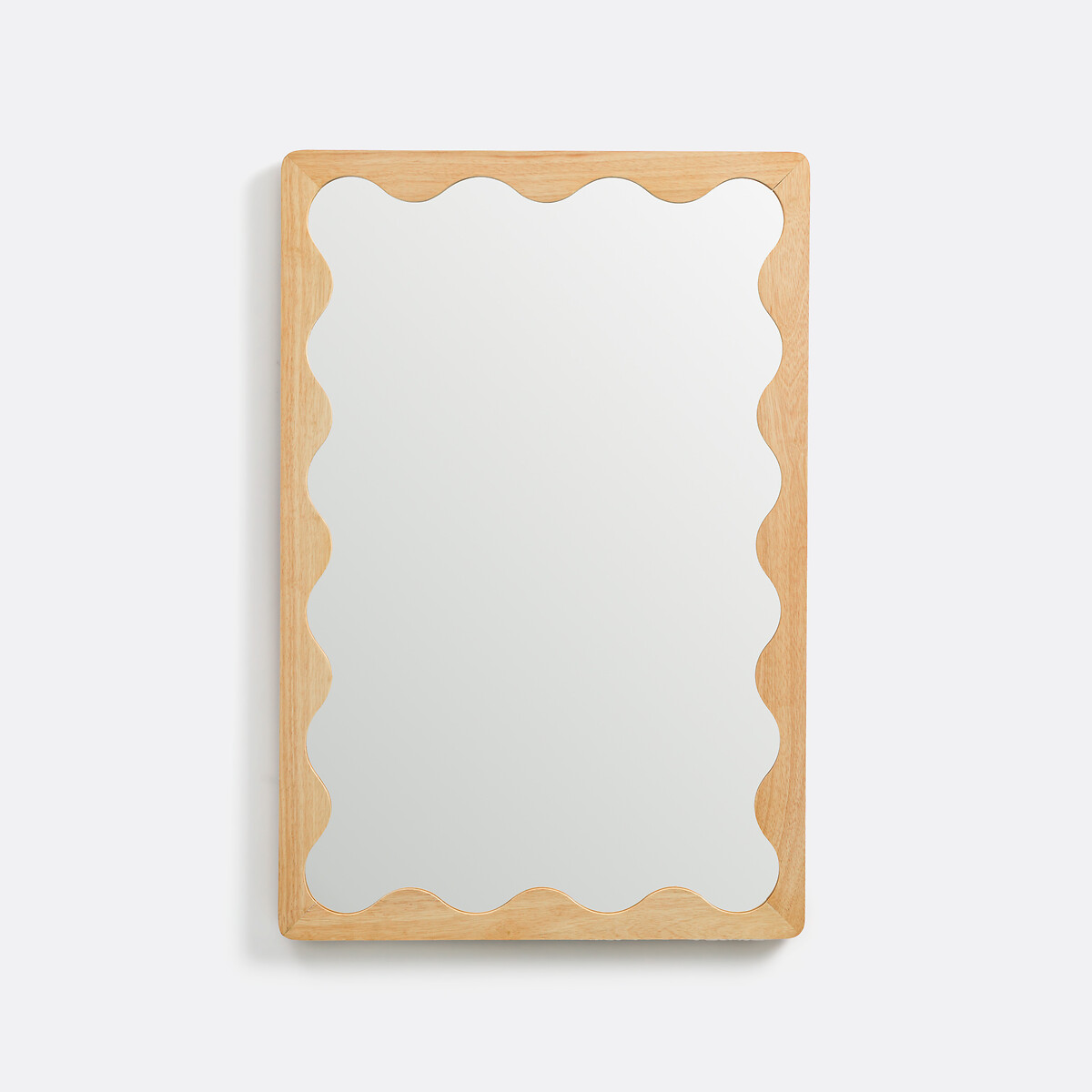 Зеркало с волнистым краем, шпон гевеи