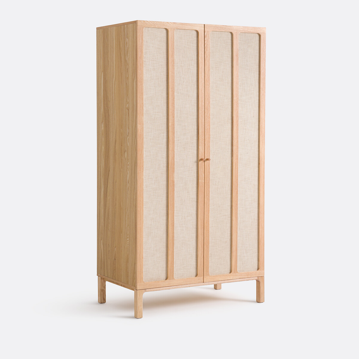 2-дверный шкаф, ясень, шпон и лен