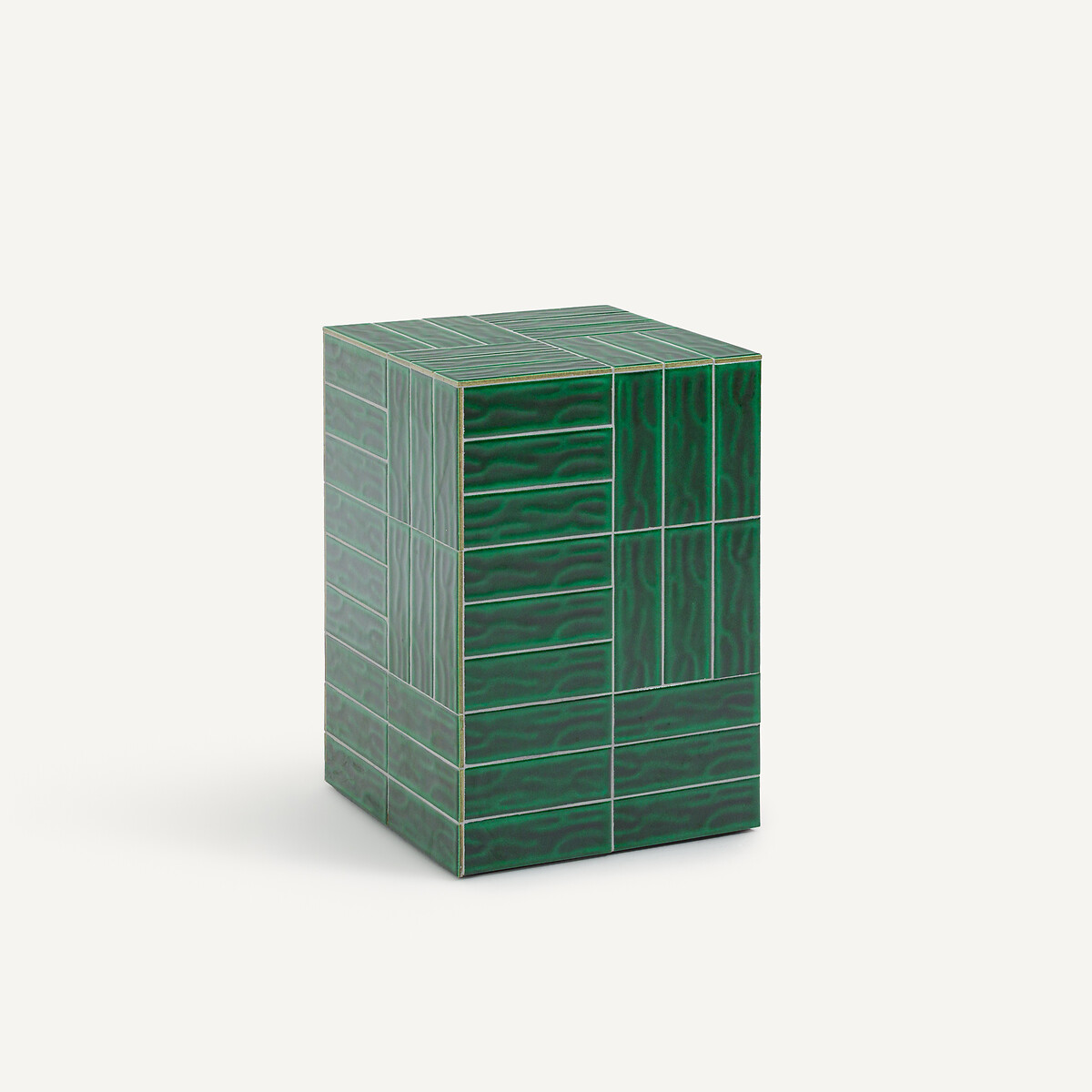 Керамический приставной столик для сада (зеленый нефрит)