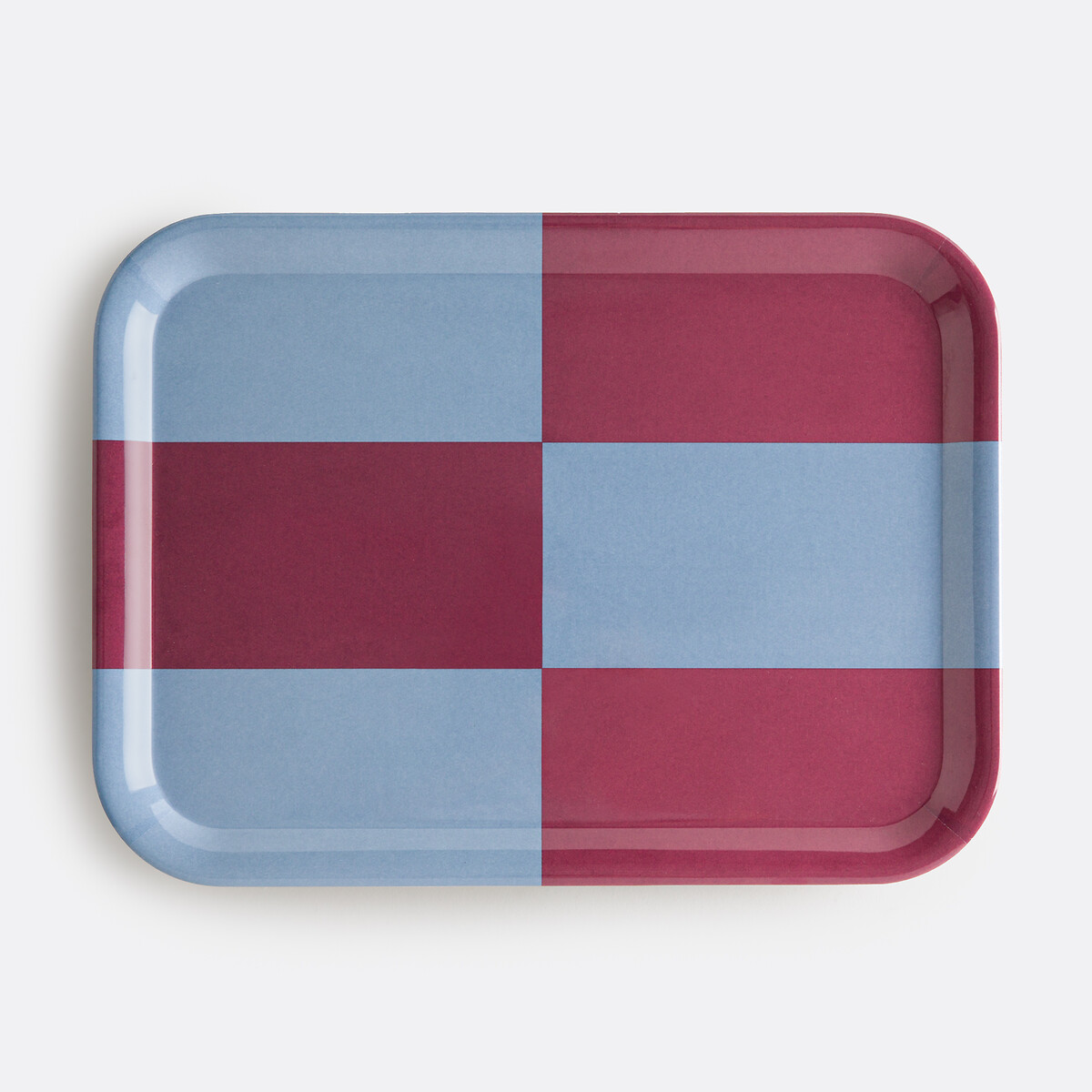 Двухцветный поднос с графическим мотивом, размер L