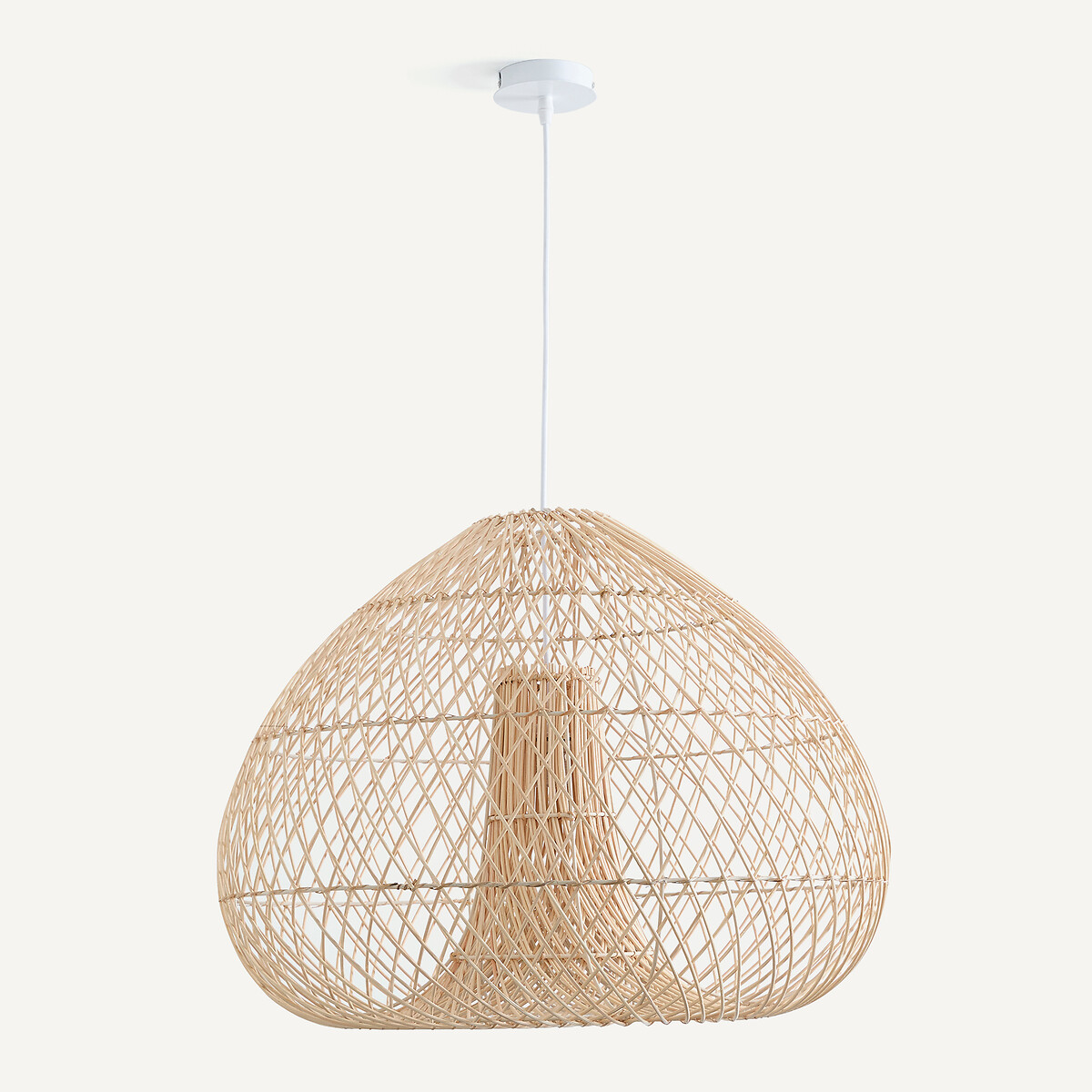 Подвесной светильник из плетеного ротанга, диаметр 61 см