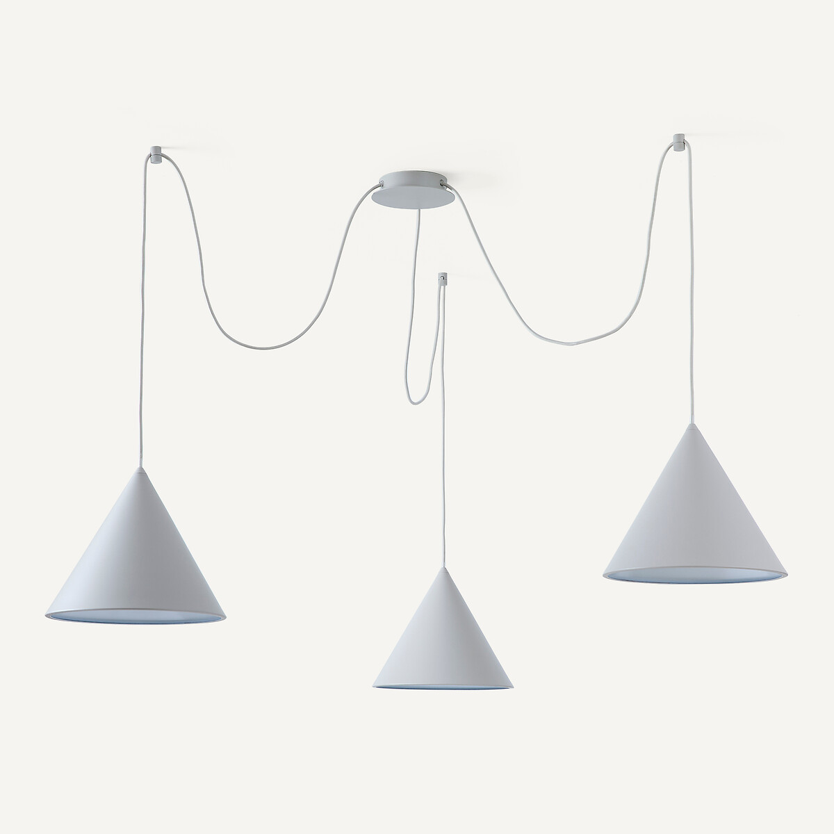 Модульный подвесной светильник с 3 конусами
