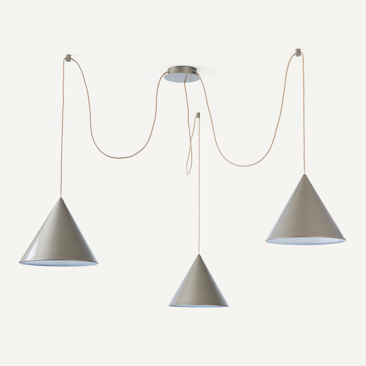 Модульный подвесной светильник с 3 конусами