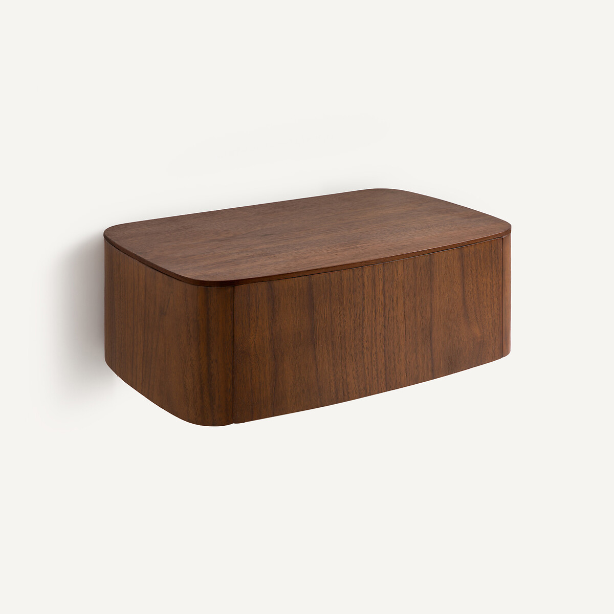 Подвесная прикроватная тумба из шпона ореха