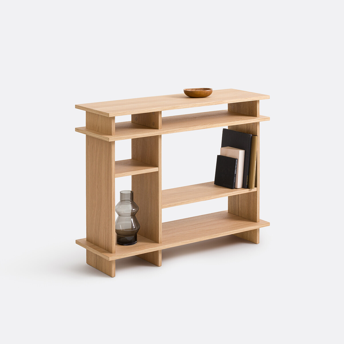 Этажерка, шпонированная дубом