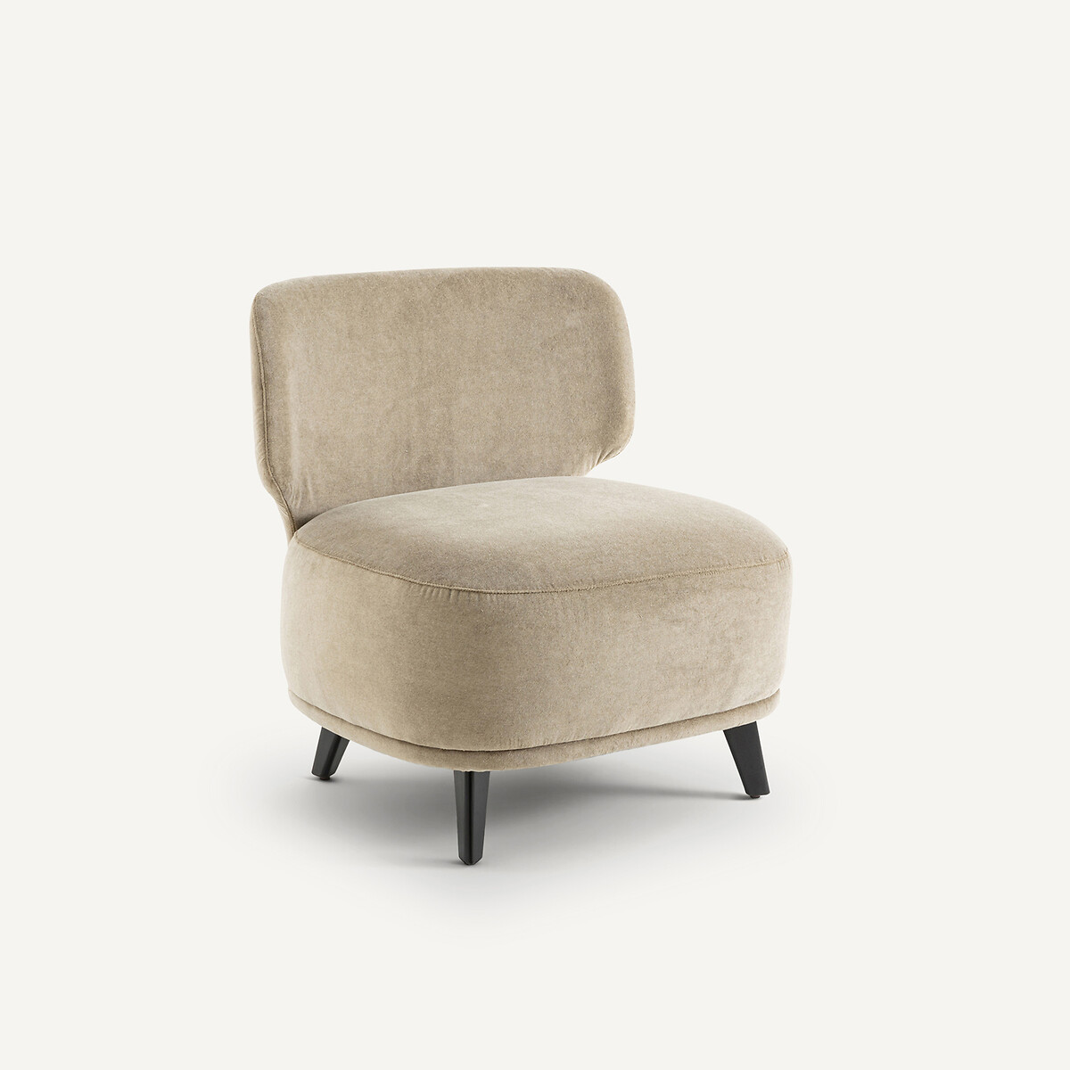 Кресло XL в обивке из велюра