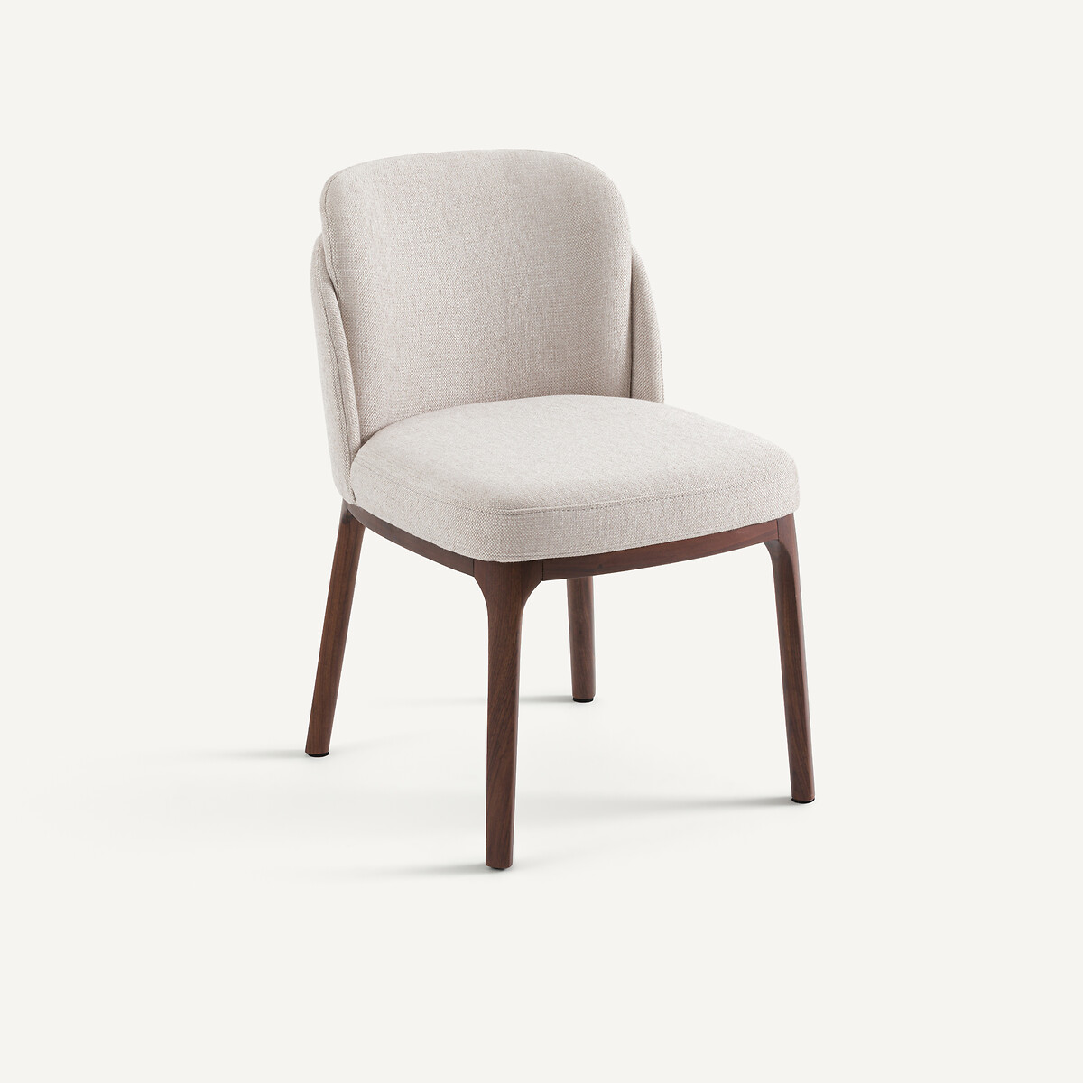 Стул из орехового дерева с обивкой из ткани натте