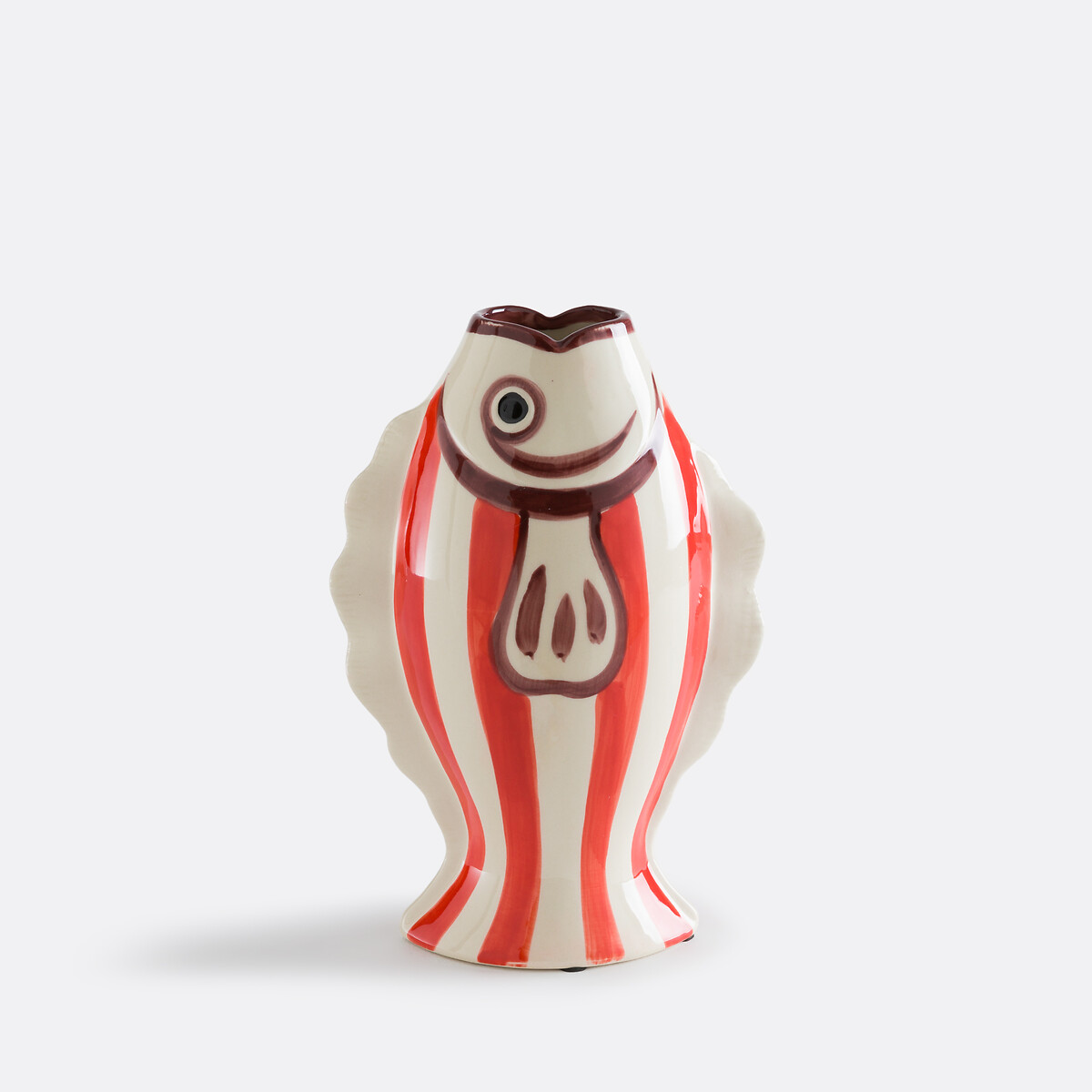 Керамическая ваза в форме рыбы, высота 31 см