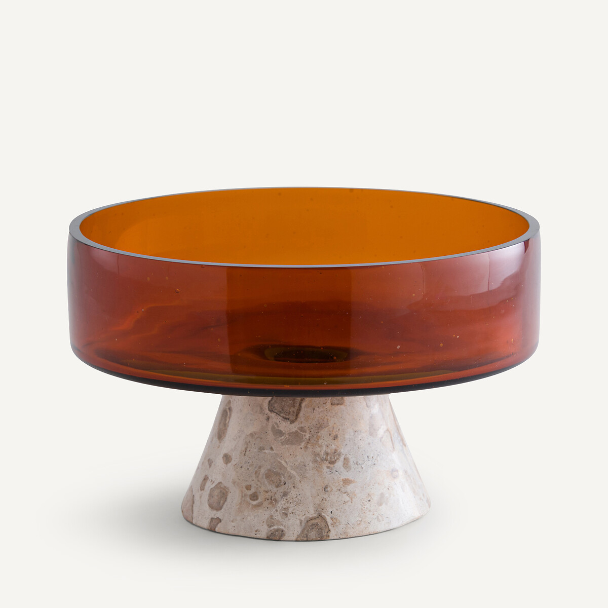 Чаша из стекла и мрамора