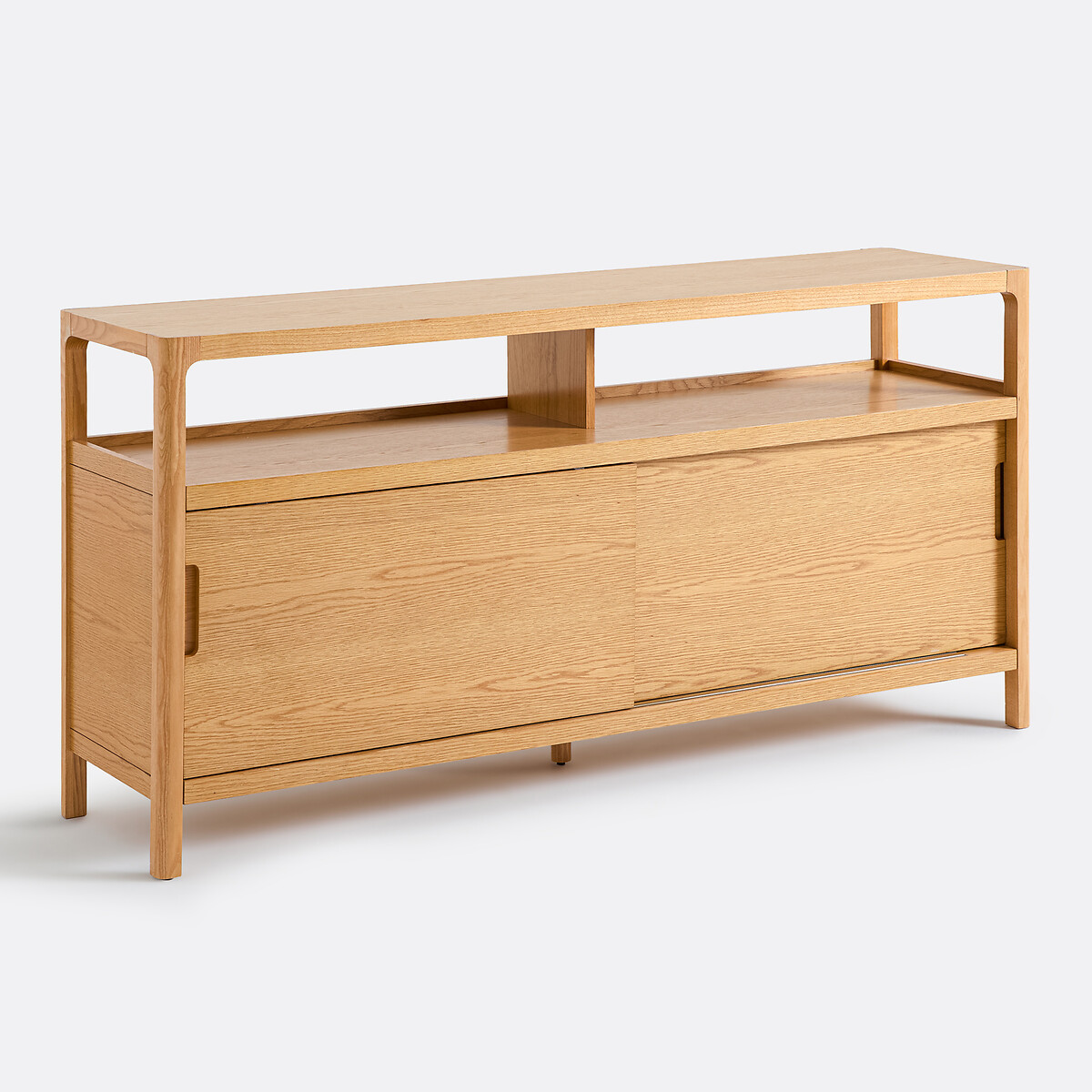 Низкий буфет из массива ясеня со шпоном дуба, 2 дверцы, 1 ниша